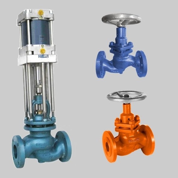 VALVULA GLOBO A PISTON MARCA COMATTI ®