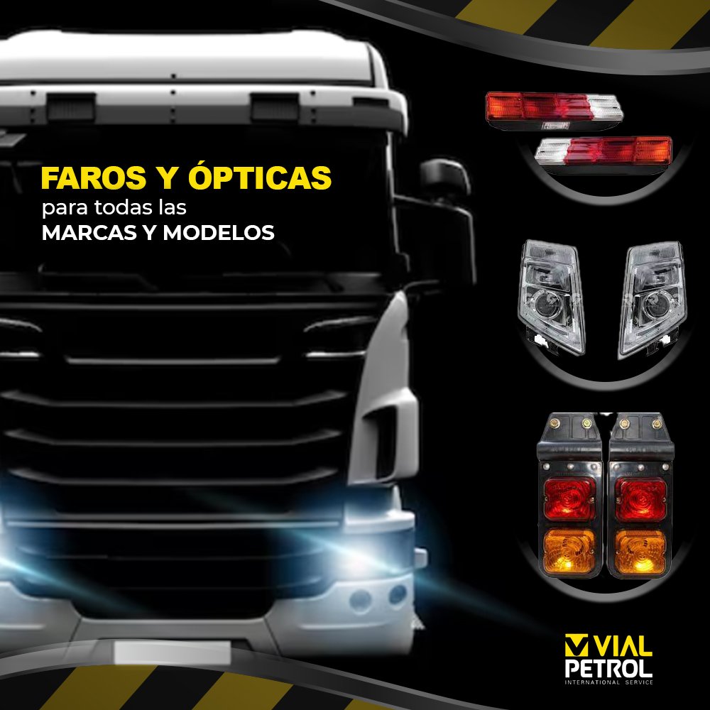 Faros y ópticas para camiones