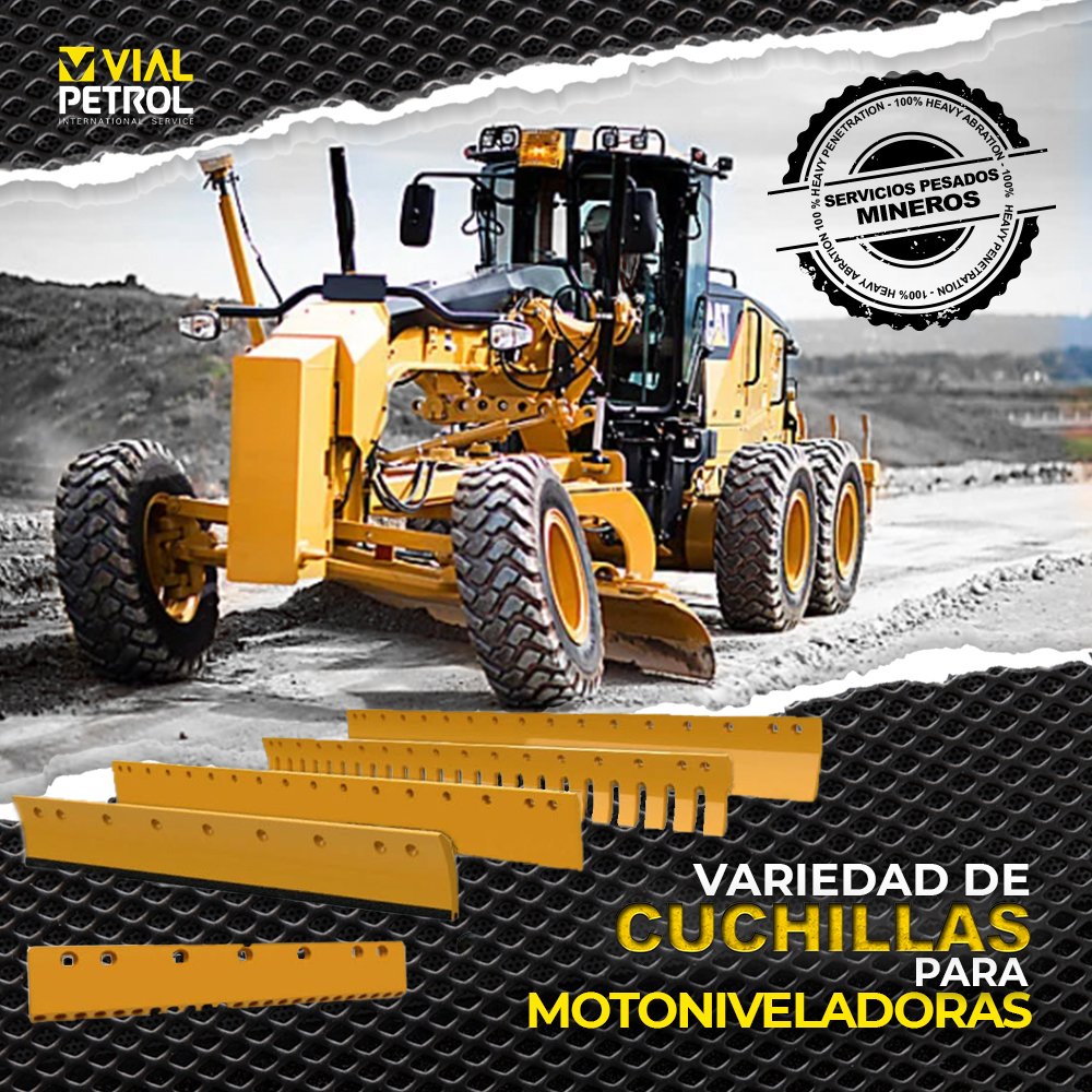 Cuchillas para motoniveladora