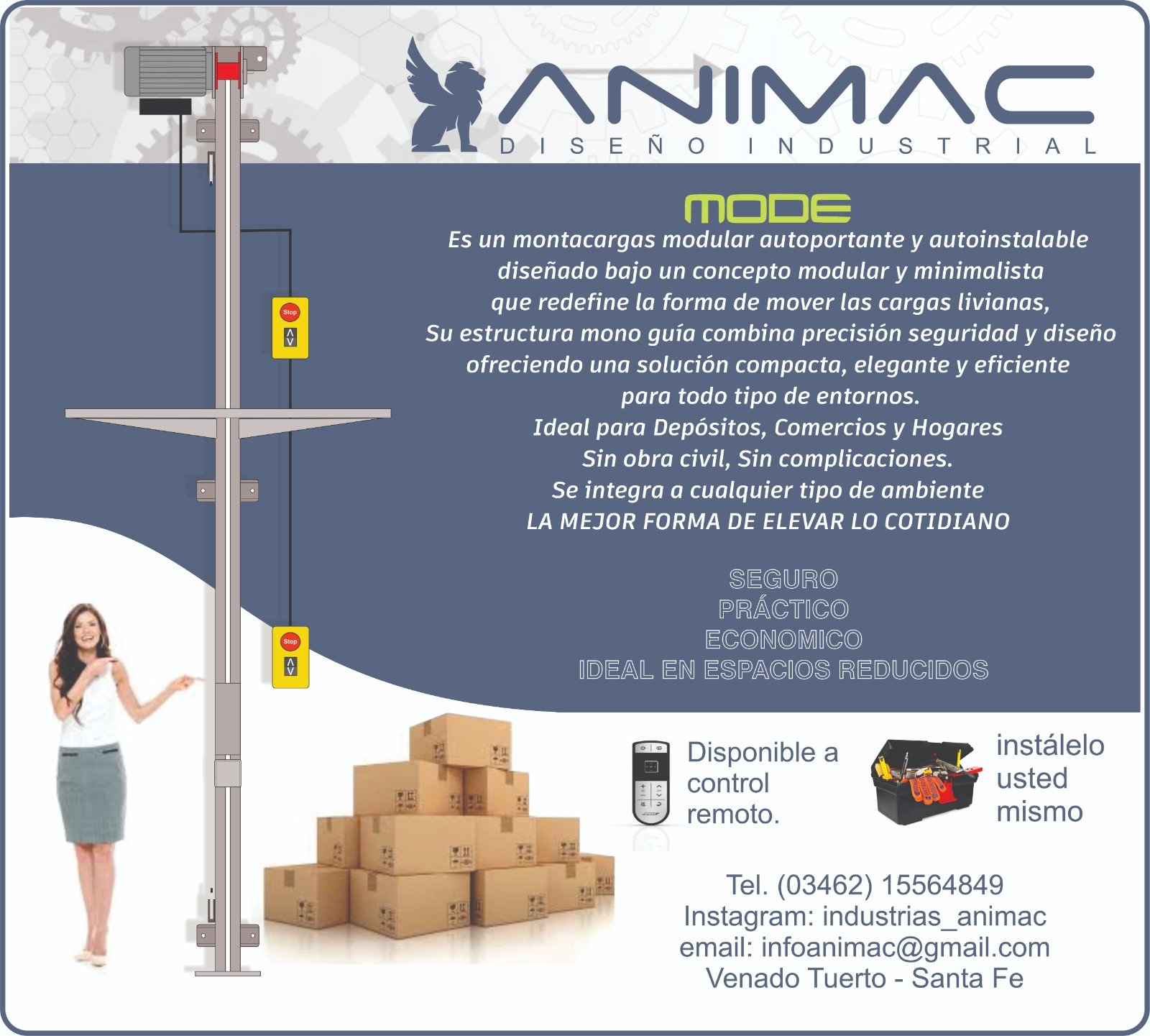 Montacargas Modular autoportante